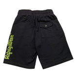 Refrigiwear Bermuda In Felpa Tinta Unita Con Stampa Logo Nero Per Bambino