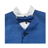Les Gamins Completo 3 Pezzi Gilet-Camicia-Papillon per Neonato LGMP305512 BLU LES GAMINS 