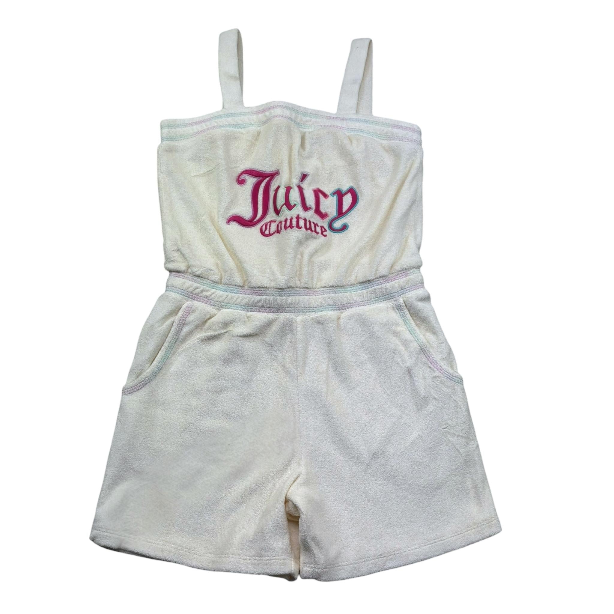 Juicy Couture Tuta Intera Tinta Unita con Stampa per Bambina JBX6526 PANNA JUICY COUTURE 