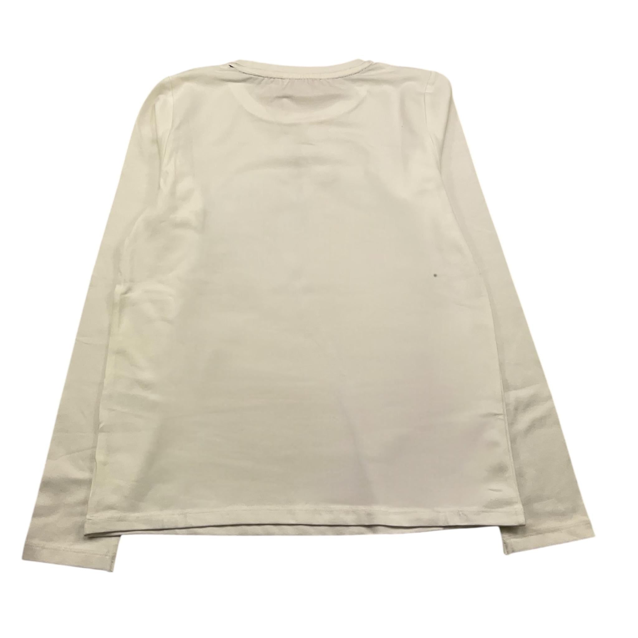 DIXIE shirt gircollo tinta unita cn stampa logo Panna per Bambina GF30111 PANNA DIXIE 