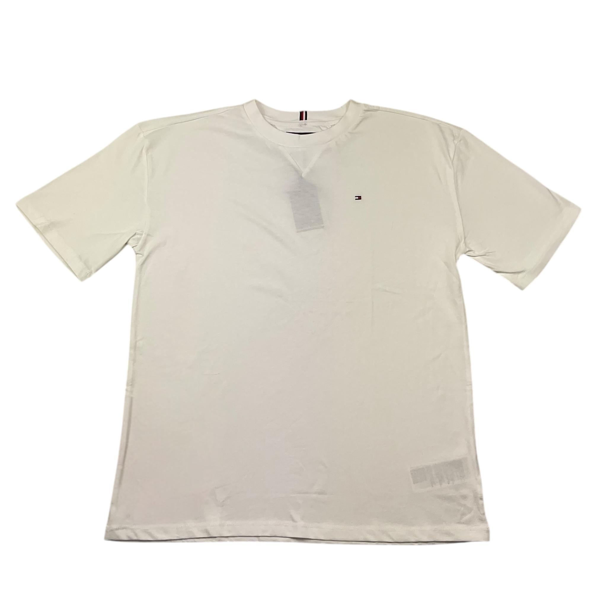 Tommy Hilfiger T-Shirt Girocollo Tina Unita con Stampa per Bambino KB0KB08575 BIANCO TOMMY HILFIGER 