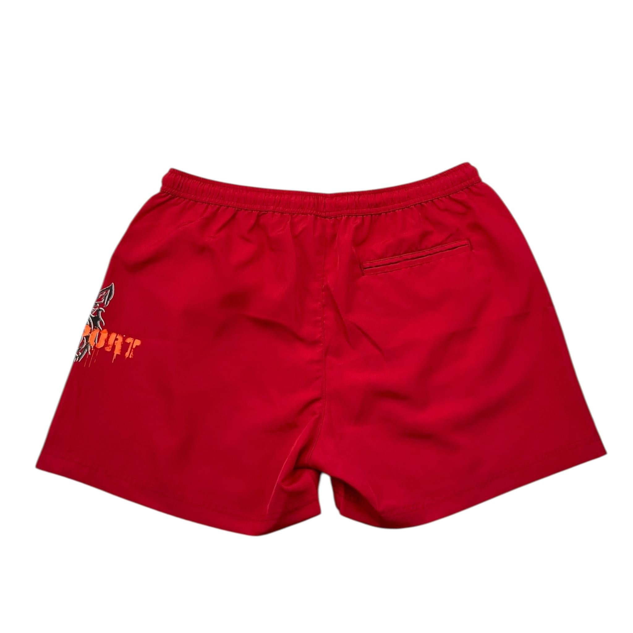 Plein Sport Swim Costume Tinta Unita con Logo per Bambino PS25KBBM02 ROSSO PLEIN SPORT SWIM 