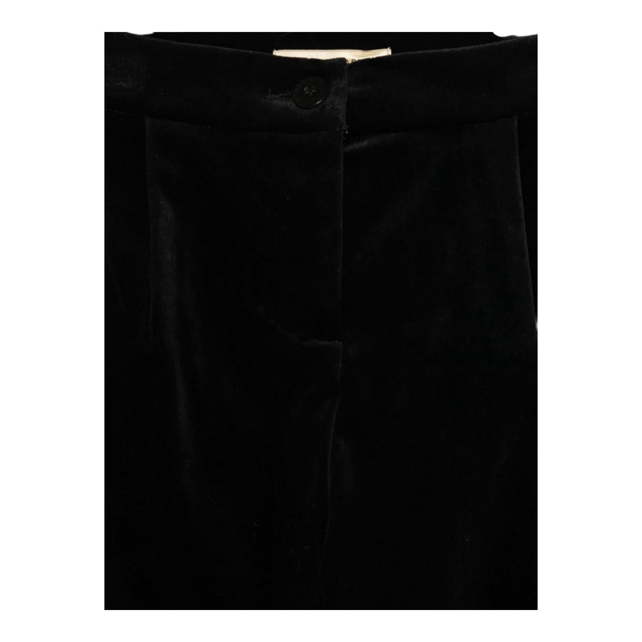 STELLA McCARTNEY pantalone tinta unita in velluto Nero per Bambino TV6F10 NERO STELLA McCARTNEY 