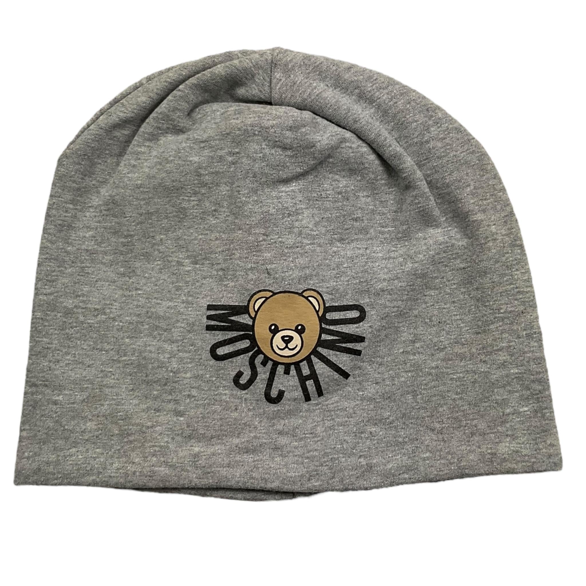 MOSCHINO cappello tinta unita con stampa Grigio per Bambino HMX02M GRIGIO MOSCHINO 
