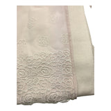 Minu' Coperta In Filo Bicolore Con Tulle Bianco/Rosa Per Neonata