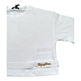 Refrigiwear T-Shirt Girocollo Tinta Unita con Logo per Bambina 308TRFJS25 BIANCO REFRIGIWEAR 