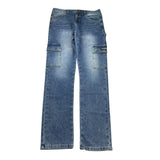 Daniele Alessandrini Jeans Tinta Unita con Tasconi per Bambino 1235PD00254 BLU DANIELE ALESSANDRINI 