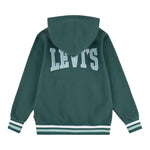 LEVI'S felpa con zip e cappuccio tinta unita Verde per Bambino 9EL158X VERDE LEVI'S 