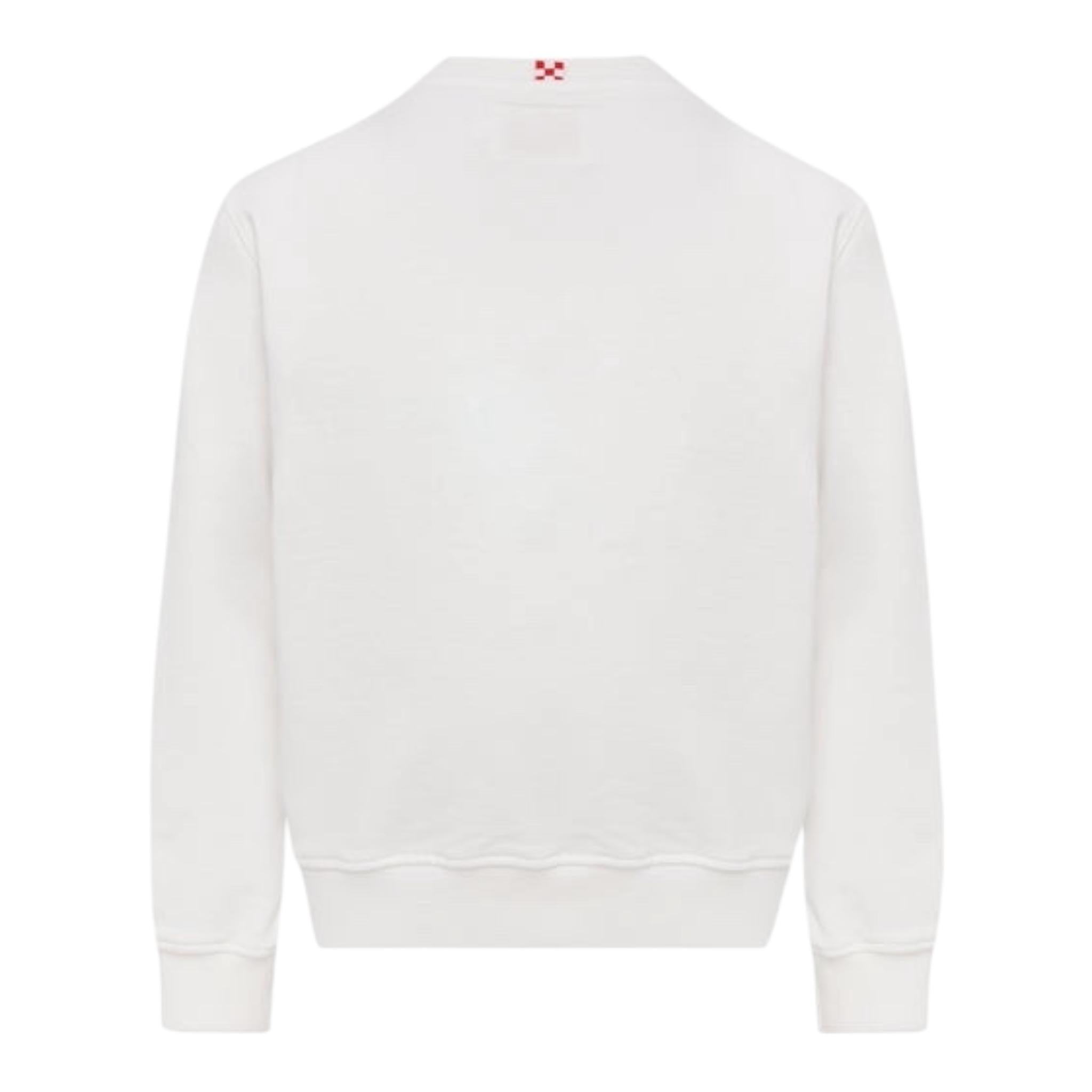 Saint Barth Felpa Girocollo Tinta Unita con Stampa per Bambino BOBB001 BIANCO SAINT BARTH 