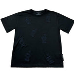John Richmond T-Shirt Girocollo Tinta Unita con Ricami per Bambino RBP26099TS NERO JOHN RICHMOND 
