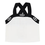 Twinset Top Bicolore con Logo per Bambina 251GJ3QW2 BIANCO/NERO TWINSET 