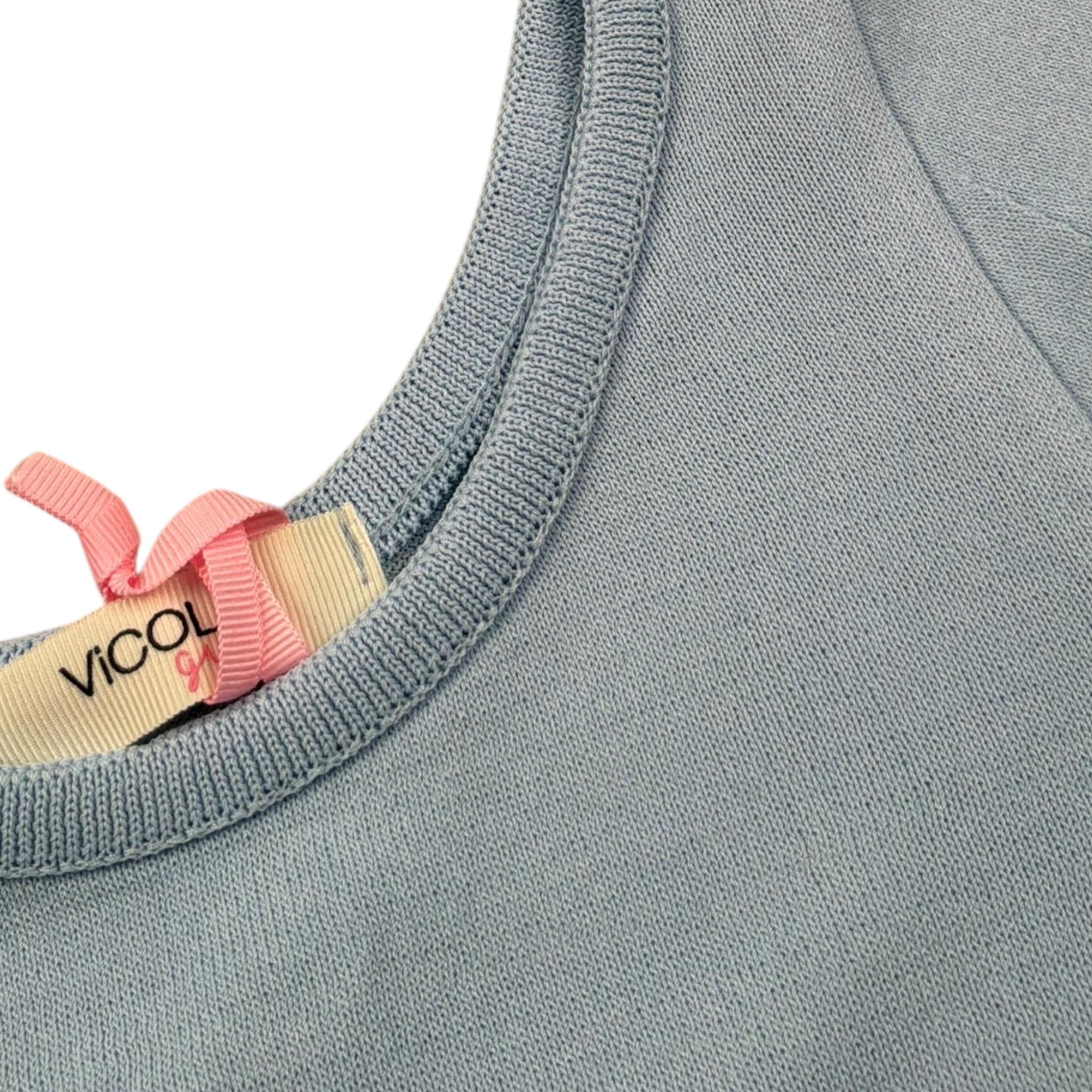 Vicolo T-Shirt Girocollo Tinta Unita per Neonata 3146WY00313X AZZURRO VICOLO 