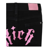 JOHN RICHMOND jeans tinta unita con stampa Nero per Bambina RGA24130JE NERO JOHN RICHMOND 