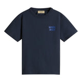 Woolrich T-Shirt Girocollo Tinta Unita con Logo per Bambino CFWKTE0140MRUT BLU WOOLRICH 
