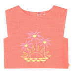 Billieblush Top Giromanica Tinta Unita con Ricami per Bambina U20901 ARANCIONE FLUO BillIEBLUSH 