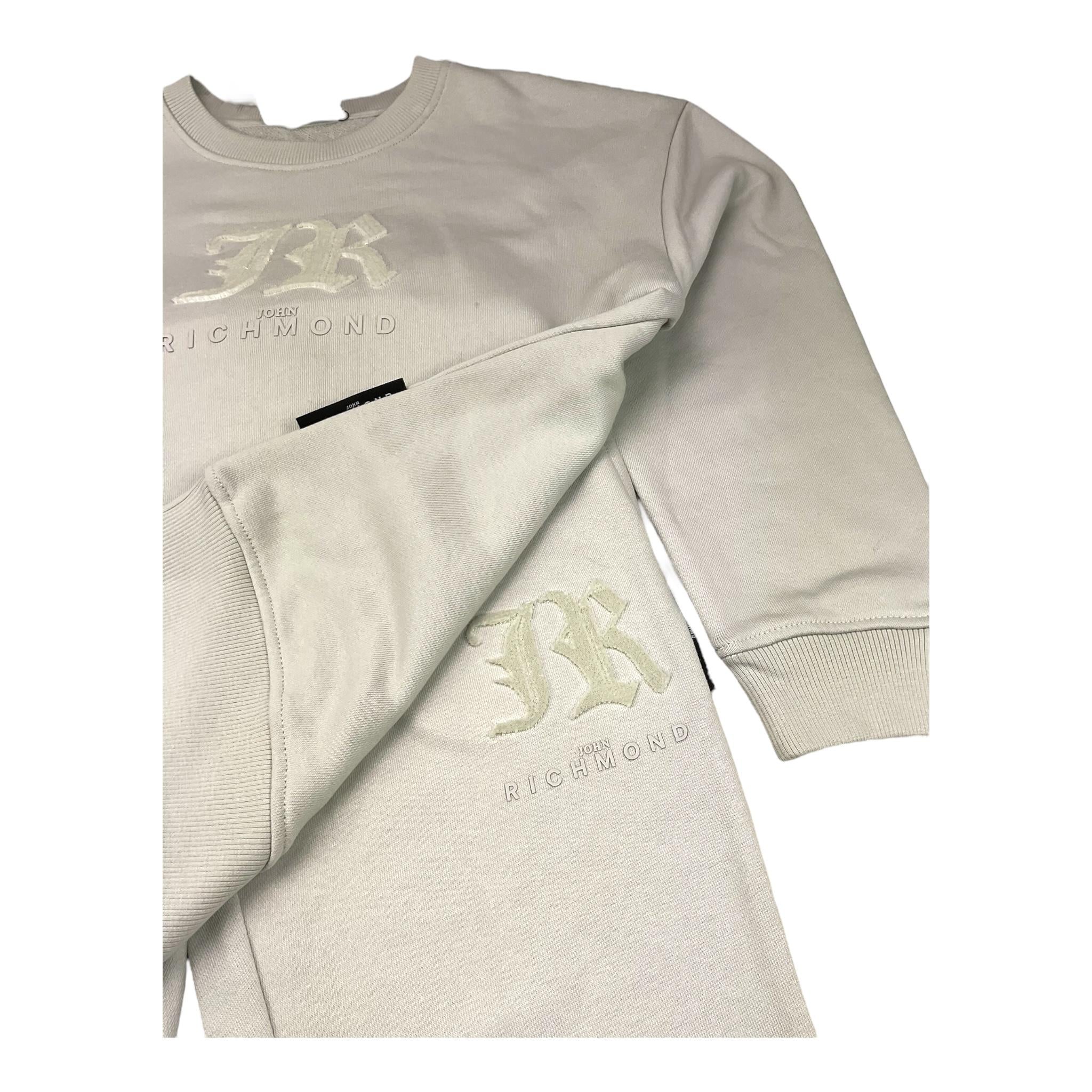 JOHN RICHMOND completo 2 pezzi felpa-pantalone tinta unita Grigio per Bambina RBA25002CF GRIGIO JOHN RICHMOND 