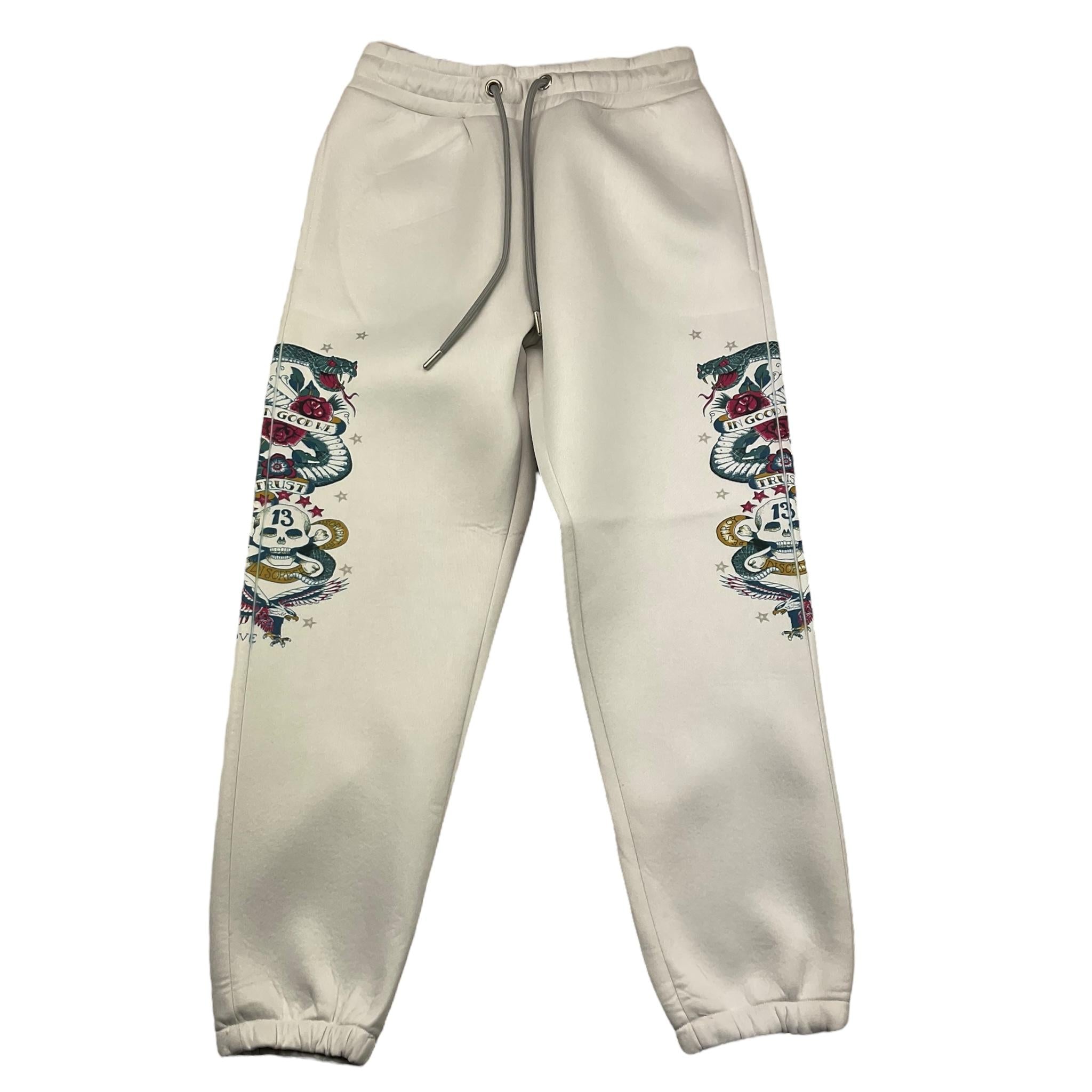 JOHN RICHMOND pantalone tuta tinta unita con stampa in contrasto Grigio per Bambino RBA25178PA GRIGIO JOHN RICHMOND 