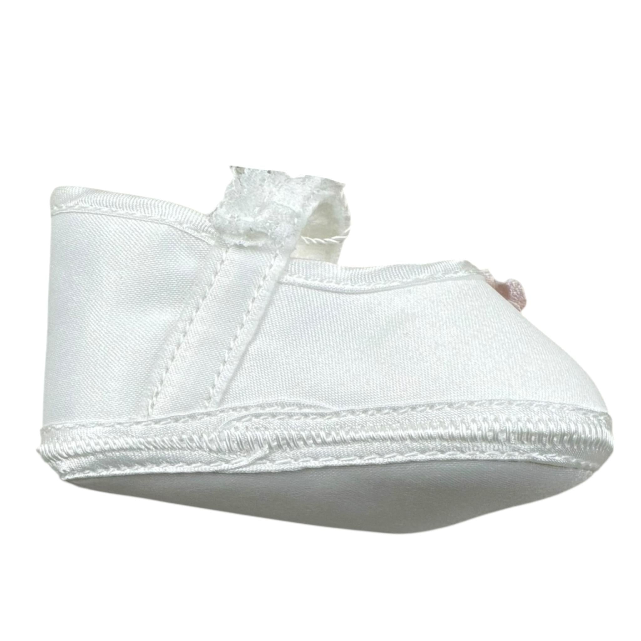 Les Petit Enfantes Ballerina Tinta Unita con Applicazioni per Neonata MIS15 BIANCO LES PETIT ENFANTES 