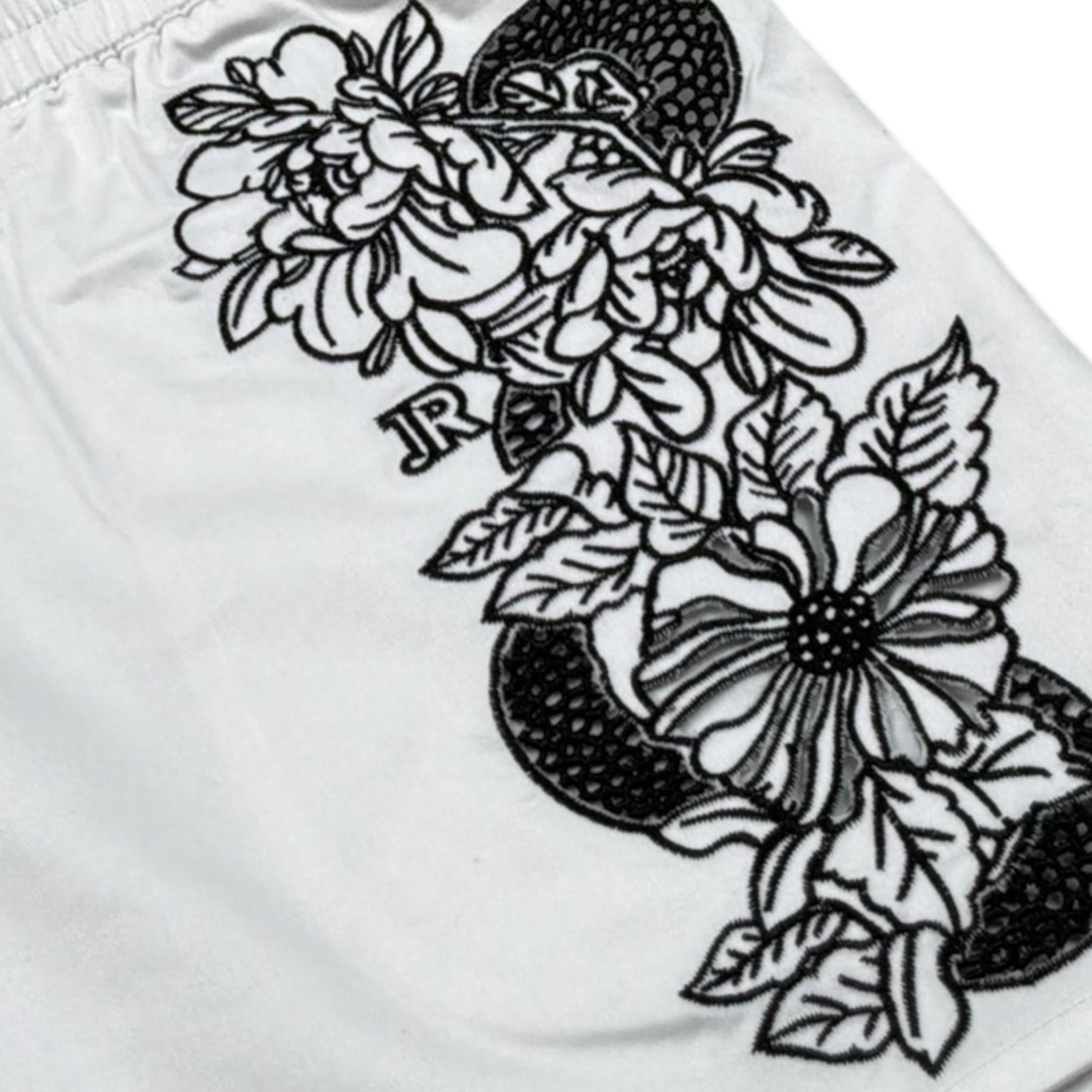 John Richmond Completo 2 Pezzi Short Tinta Unita con Stampa-Camicia per Bambina RGP26126CE BIANCO JOHN RICHMOND 