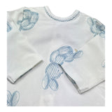 Le Bebe Tutina Manica Lunga Tinta Unita con Stampe per Neonato LBB5256 BIANCO LE BEBE 