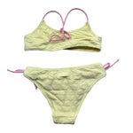 Saint Barth Costume 2 Pezzi Fascia-Mutandina per Bambina EMBOSSED GIALLO SAINT BARTH 