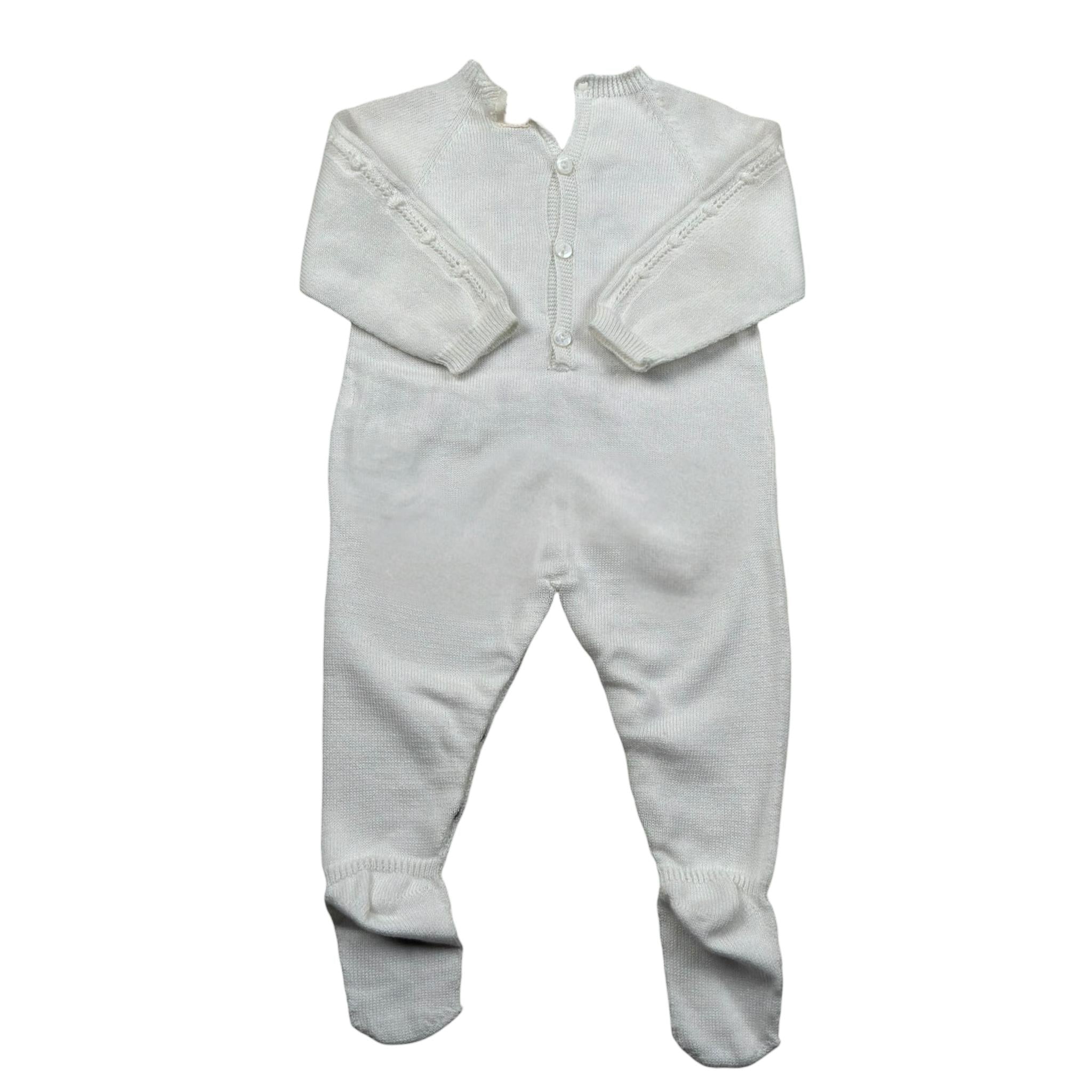 Wedoble Tutina Manica Lunga Tinta Unita per Neonato V2401346A BIANCO WEDOBLE 