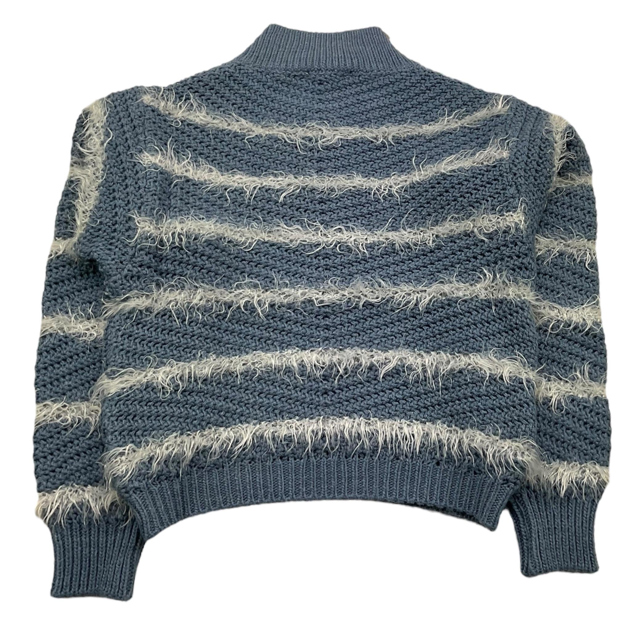 PLEASE maglia girocollo tinta unita fantasia strisce Azzurro per Bambina NB42231G66 AZZURRO PLEASE 