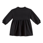 MOSCHINO abito manica lunga tinta unita cn stampa in contrasto Nero per Neonata MDV0BLXX NERO MOSCHINO 