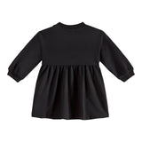 MOSCHINO abito manica lunga tinta unita cn stampa in contrasto Nero per Neonata MDV0BLXX NERO MOSCHINO 