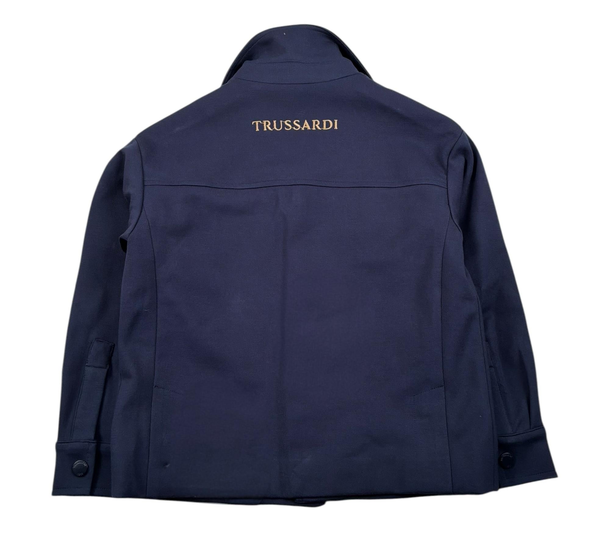 Trussardi Giacca Tinta Unita con Tasche per Bambino TBP26047GB BLU TRUSSARDI 