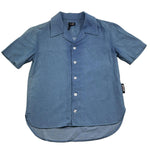 Just Cavalli Camicia Mezza Manica In Denim Tinta Unita per Bambina JBP26169CA BLU JUST CAVALLI 