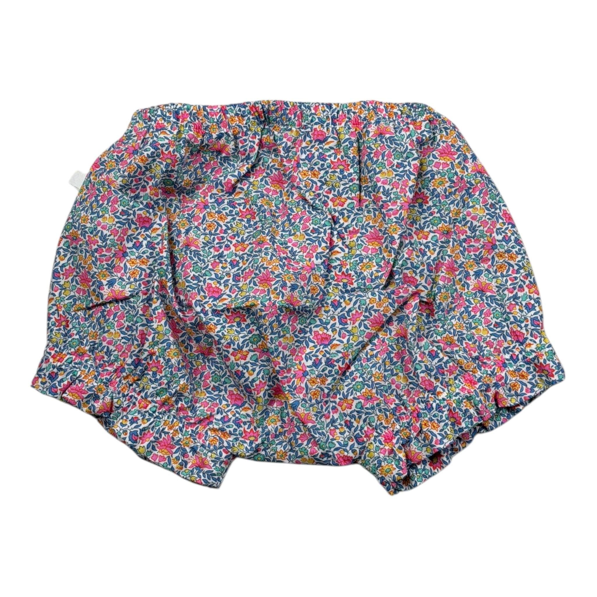 Laranjinha Coulotte Tunta Unita con Stampa Fiori per Neonata 92908V5864R65 BIANCO LARANJINHA 