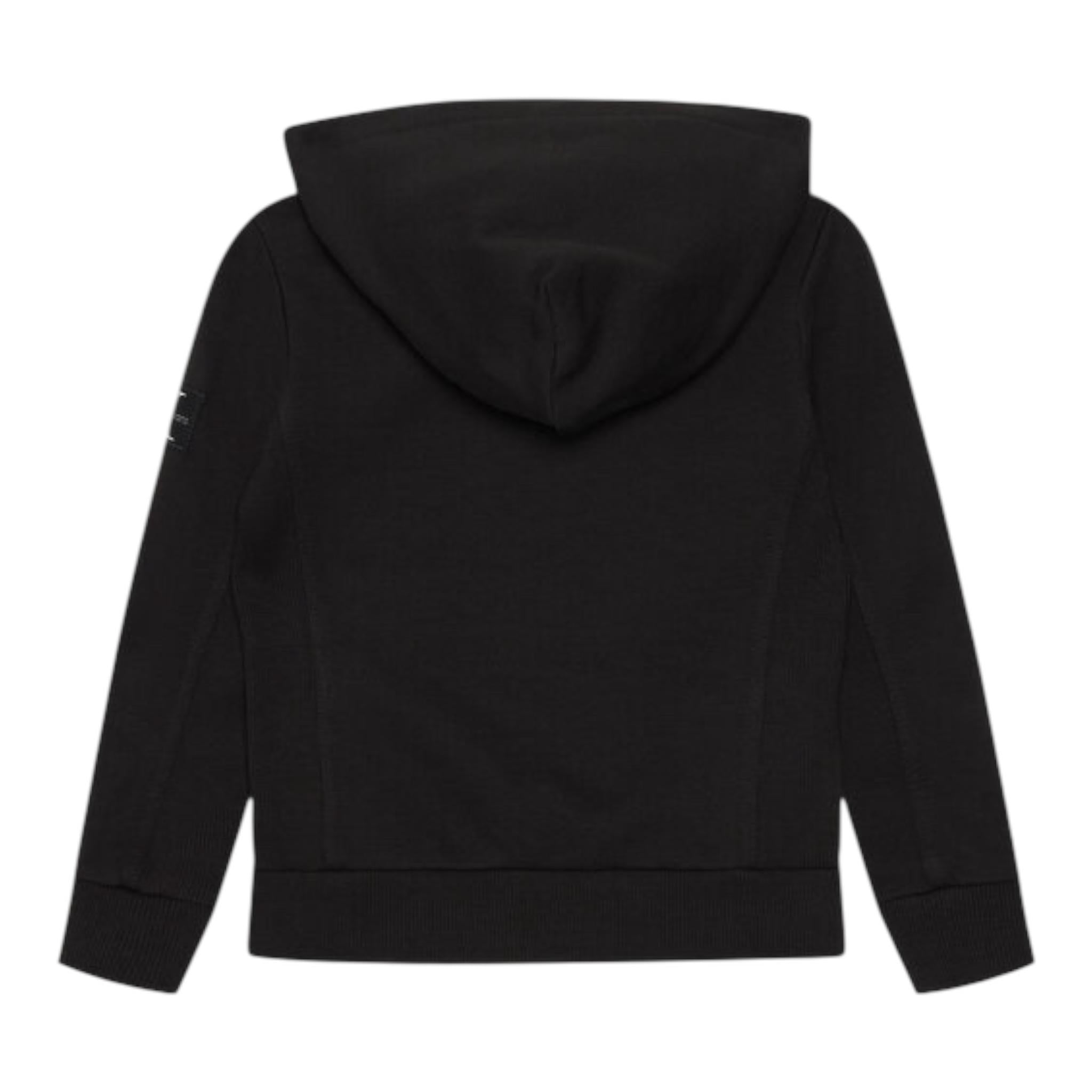CALVIN KLEIN felpa tinta unita con cappuccio Nero per Bambina IB0IB01114 NERO CALVIN KLEIN 