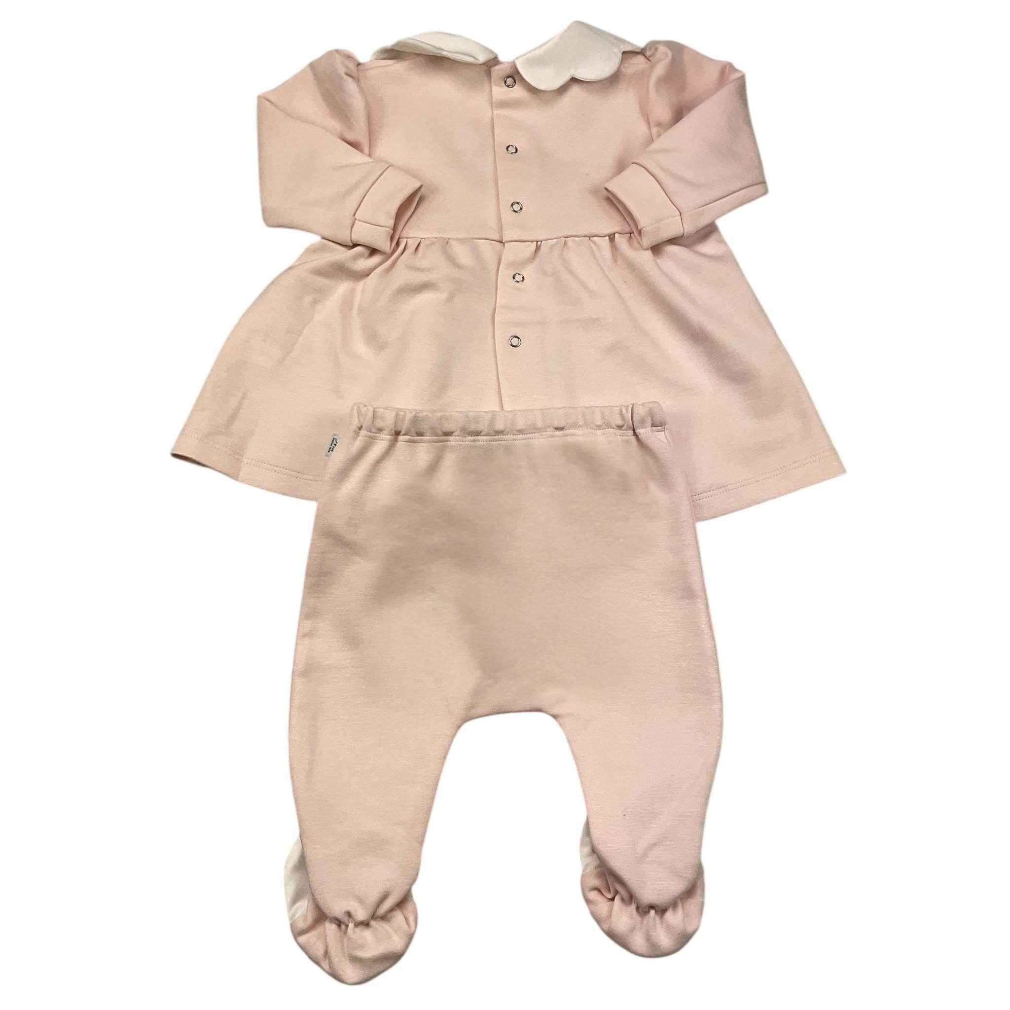 PETIT completo 2 pezzi shirt-ghettina tinta unita Rosa per Neonata S7416308 ROSA PETIT 