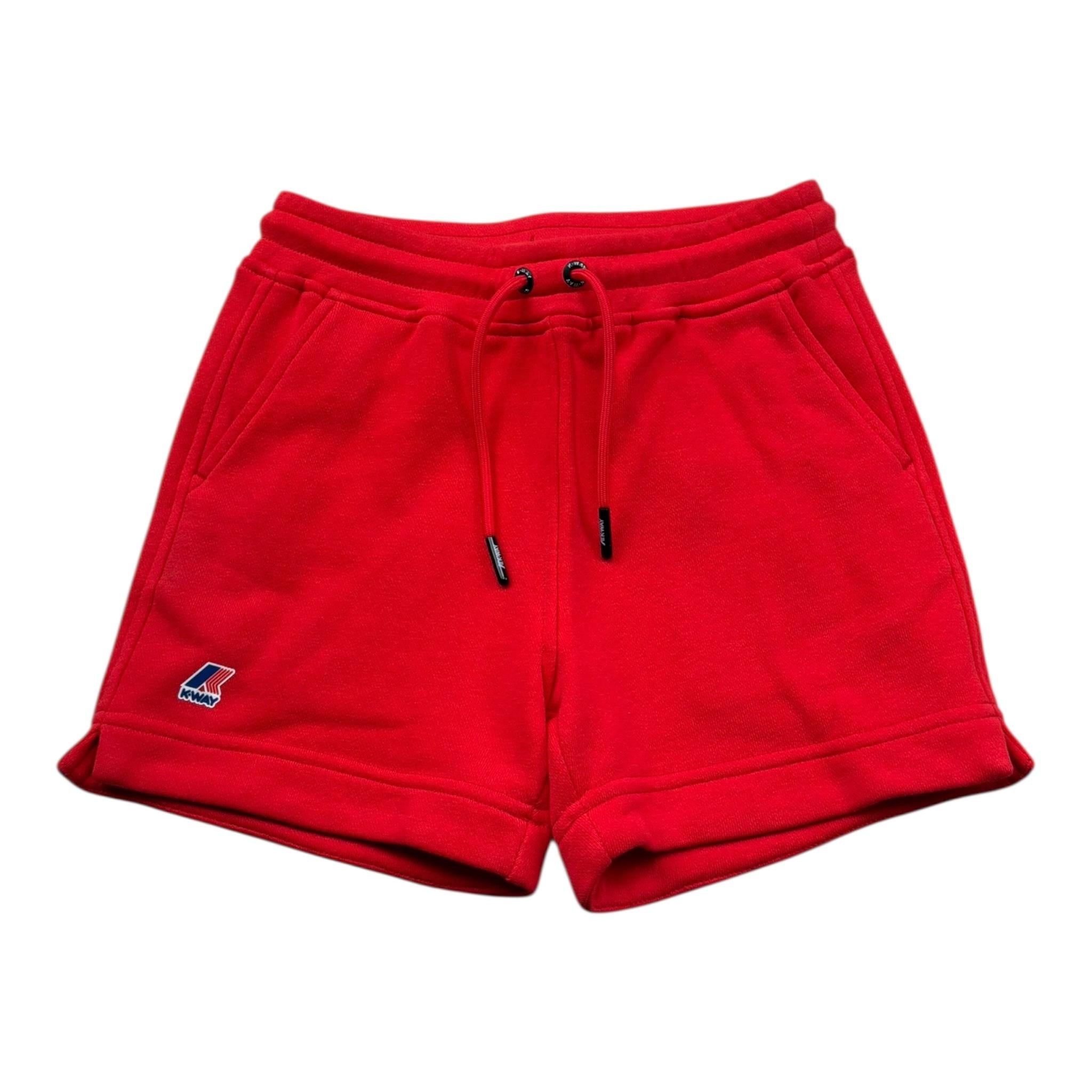 K-Way short Tinta Unita con Logo per Bambino K7134KW ROSSO K-WAY 