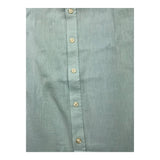 Dan John Camicia Manica Lunga Tinta Unita Collo Coreano Azzurro Per Bambino
