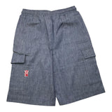 Kejo Bermuda Tinta Unita Con Elastico In Vita Blu Per Bambino