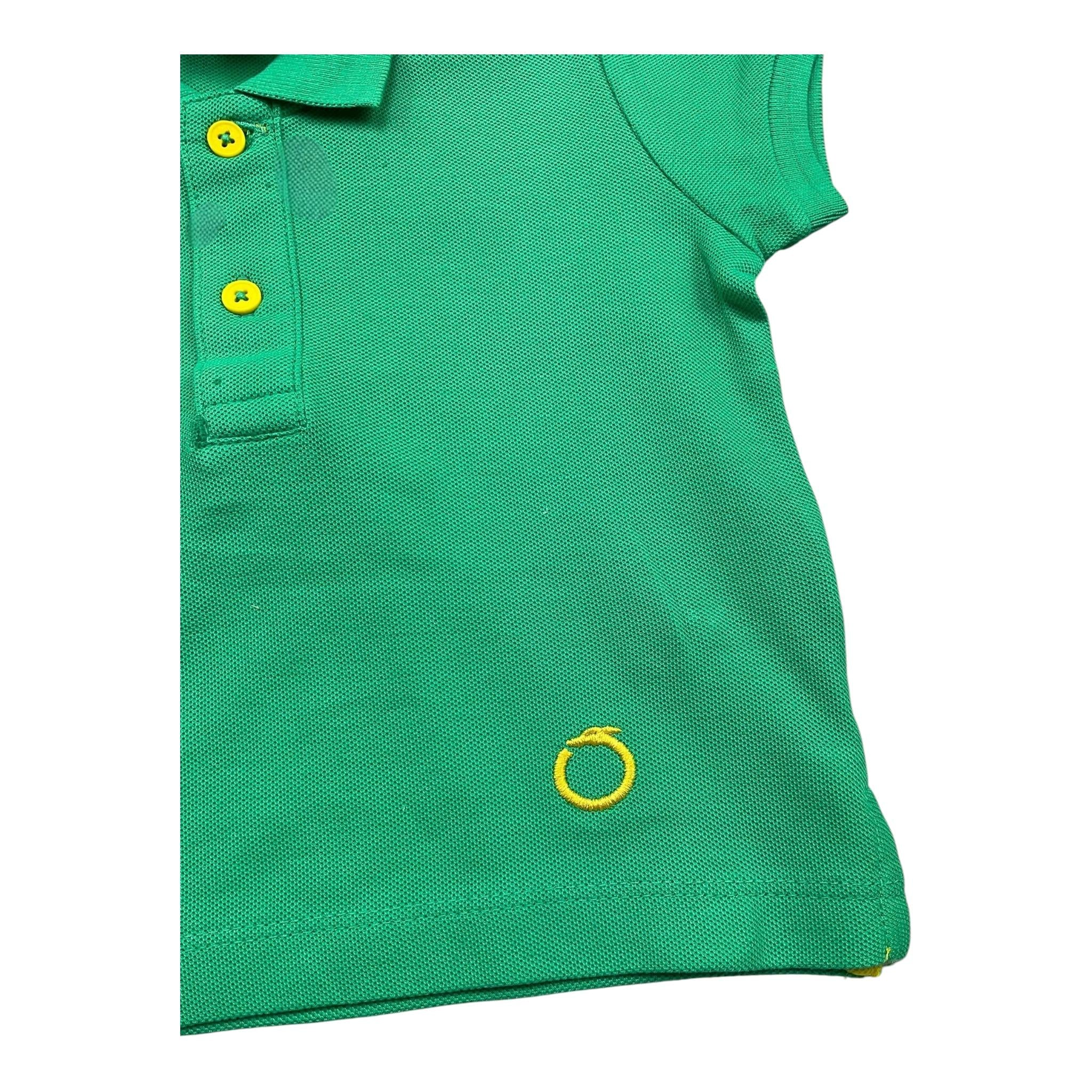 Trussardi Polo Mezza Manica Tinta Unita per Neonato TIP24019PO VERDE TRUSSARDI 
