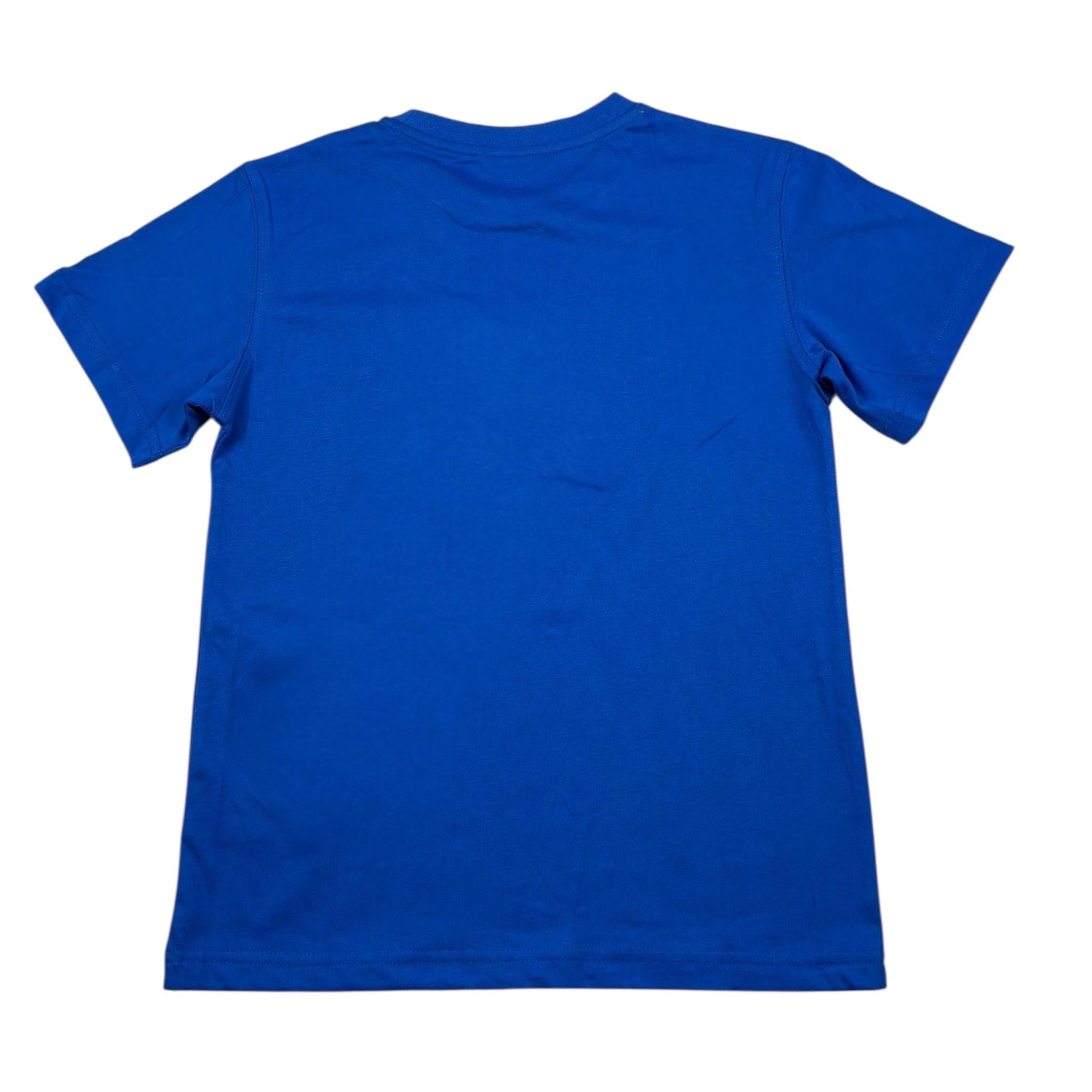 Refrigiwear T-Shirt Girocollo Tinta Unita con Stampa per Bambino 110TRMJS25X BLU REFRIGIWEAR 