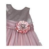 Bella Brilli Abito Cerimonia Giromanica tinta unita Rosa per Bambina BB702365 ROSA BELLA BRILLI 