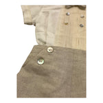 Pontoporponto Completo 2 Pezzi Camicia-Culotte per Neonato 5322 PANNA/BEIGE PONTOPORPONTO 