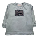 CESARE PACIOTTI shirt girocollo tinta unita con stampa Azzurro per Neonato TSP5371BX AZZURRO CESARE PACIOTTI 