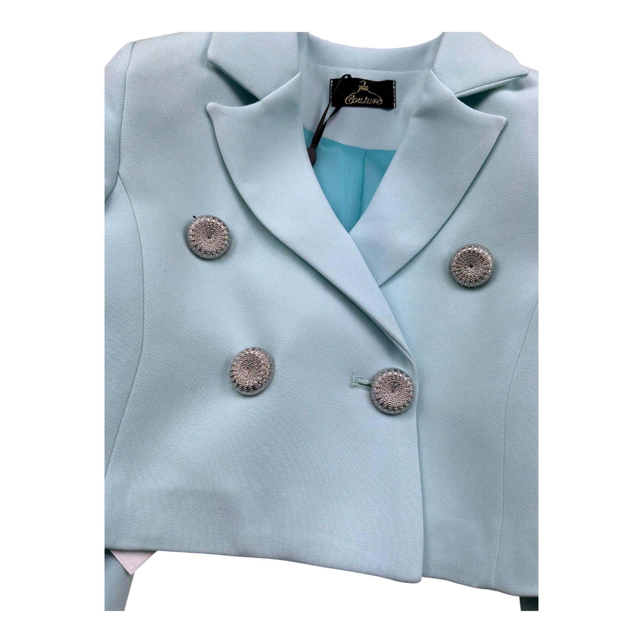 Fun & Fun Completo 2 Pezzi Giacca-Short per Neonata FNCBS01058N VERDE ACQUA FUN & FUN 