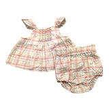 Tartine Et Chocolat Completo 2 Pezzi Camicie-Culotte Rosa Per Neonata