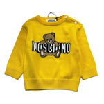 Moschino Maglia Girocollo Tinta Unita con Stampa per Neonato M8WOOJ GIALLO MOSCHINO 