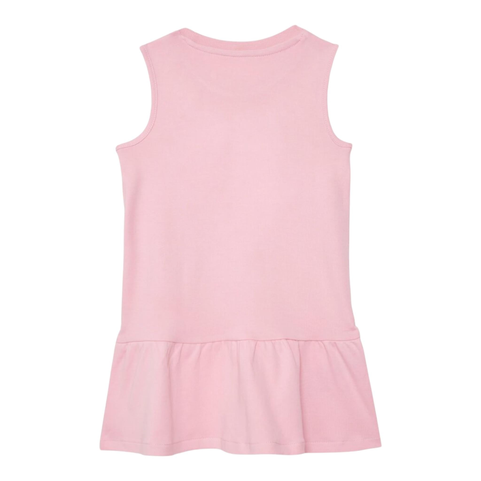 Guess Abito Giromanica Tinta Unita con Logo per Bambina K4RK23KA6W4 ROSA GUESS 