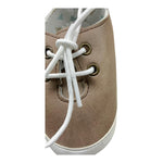 MARLU' polacchine tinta unita con lacci Sabbia per Neonato MU05472 SABBIA MARLU' 