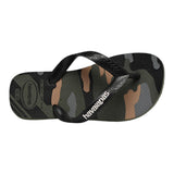 Havaianas Infradito Tinta Unita Con Fantasia Militare Verde Per Bambino