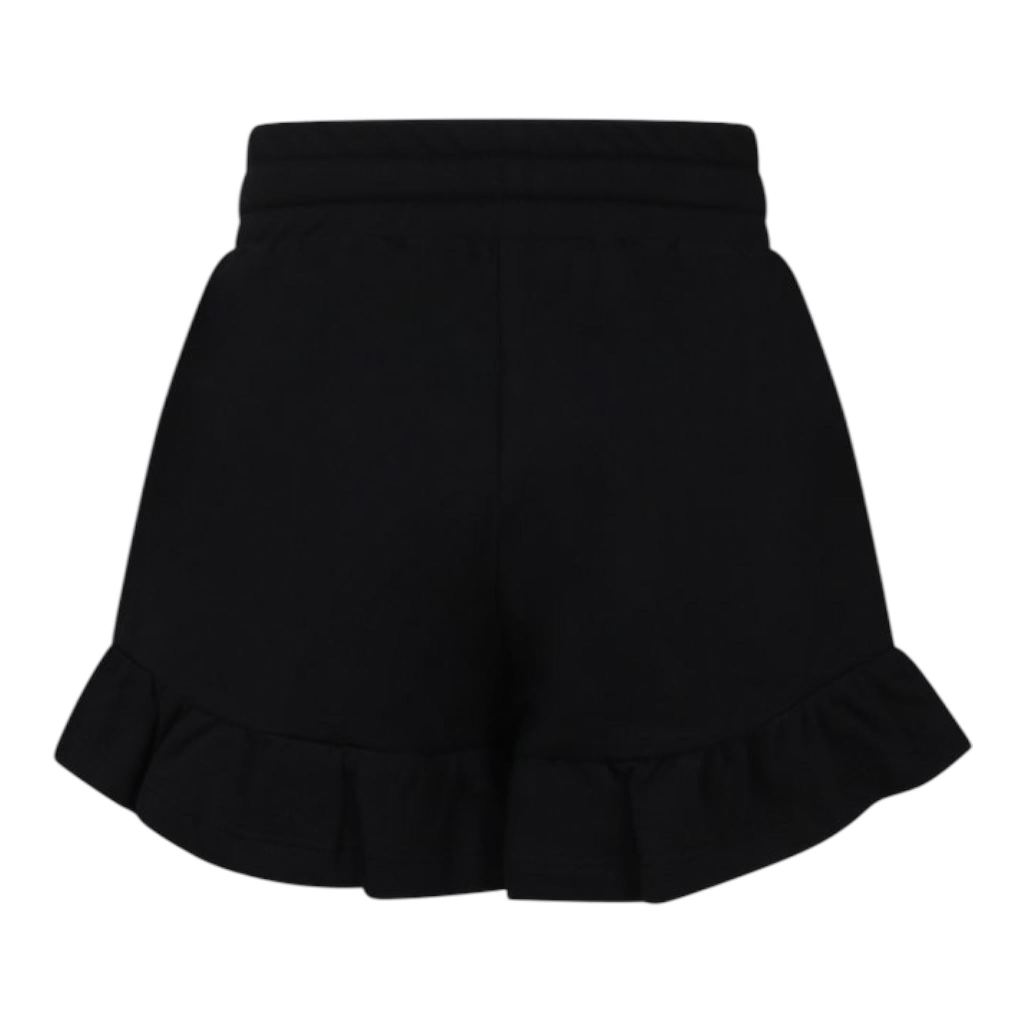 Moschino Short In Felpa Tinta Unita con Logo per Bambina HAQ014 NERO MOSCHINO 