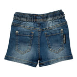 John Richmond Bermuda Tinta Unita In Denim con Elastico In Vita per Neonato RIP25048BEX BLU JOHN RICHMOND 